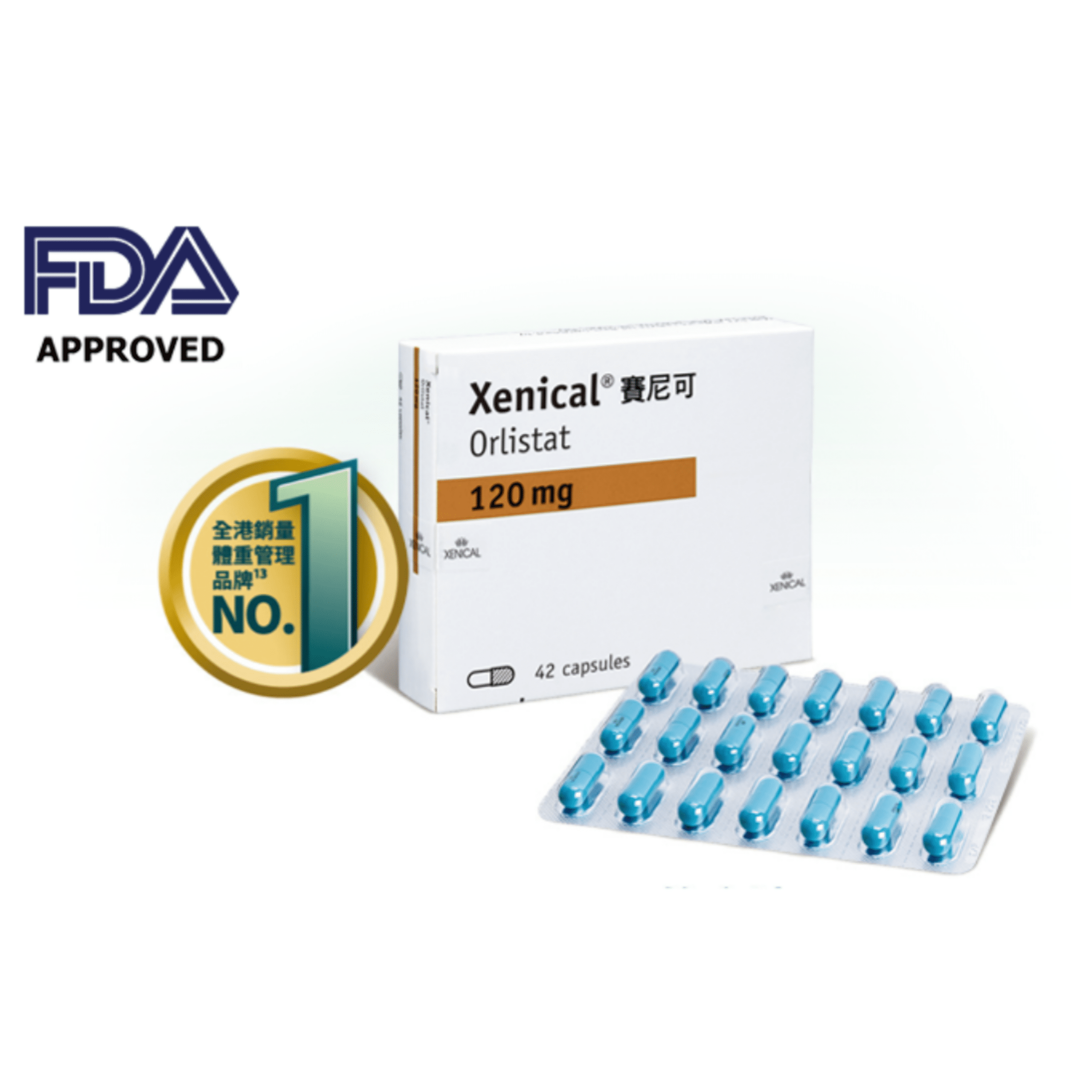 Xenical 120mg 賽尼可  (21粒裝)